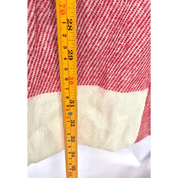 Red White Blue Blanket Scarf Acrylic Oversized Plaid – Pre-Owned VGC - Picture 5 of 7